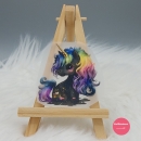 "Einhorn Black Beauty" Bügelbild  (ca. 6cm X 5,5cm)